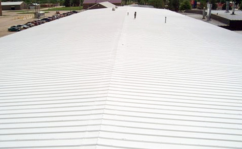 standing seam metal commercial roofing material